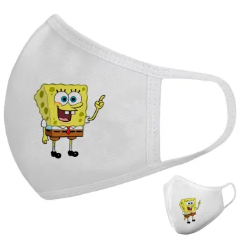 Μπομπ Σφουγγαράκης character, Μάσκα υφασμάτινη υψηλής άνεσης παιδική (Δώρο πλαστική θήκη)
