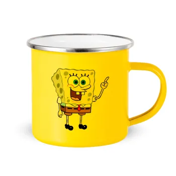 SpongeBob SquarePants character, Yellow Enamel Metallic Cup 360ml