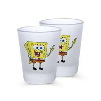 SpongeBob SquarePants character, Σφηνοπότηρα γυάλινα 45ml του πάγου (2 τεμάχια)