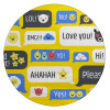 Emoji's text messages, Επιφάνεια κοπής γυάλινη στρογγυλή (30cm)