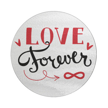 Love forever ∞, Επιφάνεια κοπής γυάλινη στρογγυλή (30cm)