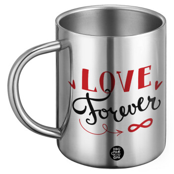 Love forever ∞, BIG Mug Stainless steel double wall (450ml)