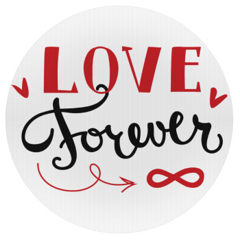 Love forever ∞, Mousepad Στρογγυλό 20cm