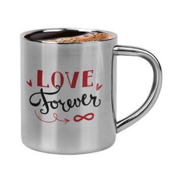Love forever ∞, Κουπάκι μεταλλικό διπλού τοιχώματος για espresso (220ml)
