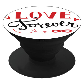 Love forever ∞, Phone Holders Stand  Black Hand-held Mobile Phone Holder