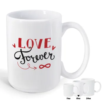 Love forever ∞, Κούπα Mega, κεραμική, 450ml