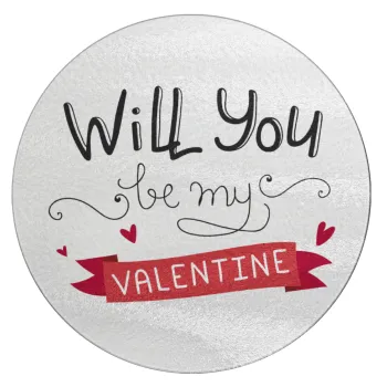 Will you be my Valentine???, Επιφάνεια κοπής γυάλινη στρογγυλή (30cm)