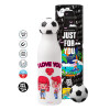 Soccer Metal mug thermos, double wall, 550ml