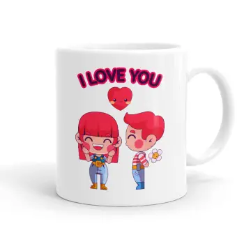 Couple, I love you, Ceramic coffee mug, 330ml