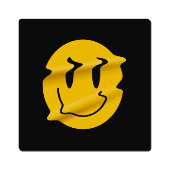 Smile avatar distrorted, Τετράγωνο μαγνητάκι ξύλινο 6x6cm