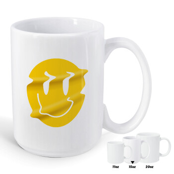 Smile avatar distrorted, Κούπα Mega, κεραμική, 450ml