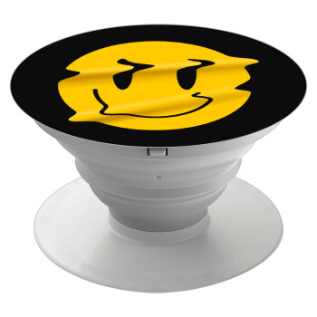 Smile avatar distrorted, Phone Holders Stand  White Hand-held Mobile Phone Holder