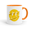 Mug colored orange, ceramic, 330ml