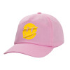 Casual children's baseball cap, 100% Cotton Twill, PINK (COTTON, CHILDREN'S, ONE SIZE)