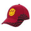 Adult Cap RACING Ultimate Red/Black, (100% COTTON DRILL, ADULT, UNISEX, ONE SIZE ADULT)