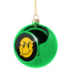 Green Christmas tree ornament ball 8cm