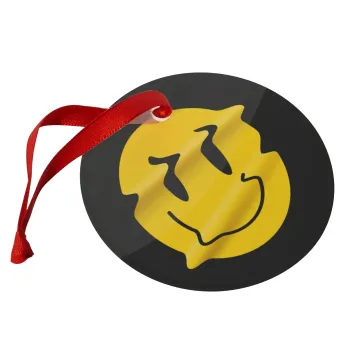 Smile avatar distrorted, Στολίδι Χριστουγεννιάτικο στολίδι γυάλινο 9cm