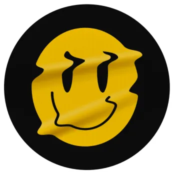 Smile avatar distrorted, Mousepad Στρογγυλό 20cm