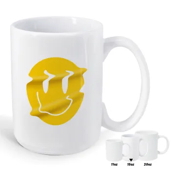 Smile avatar distrorted, Κούπα Mega, κεραμική, 450ml