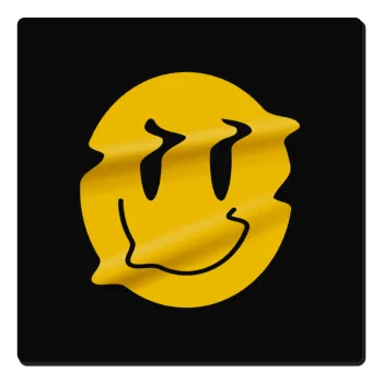 Smile avatar distrorted, Τετράγωνο μαγνητάκι ξύλινο 6x6cm