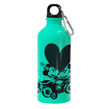 Mickey & Minnie love car, Water bottle 600ml