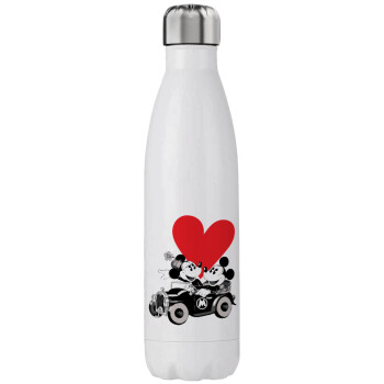 Mickey & Minnie love car, Stainless steel, double-walled, 750ml