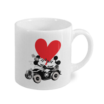 Mickey & Minnie love car, Κουπάκι κεραμικό, για espresso 150ml