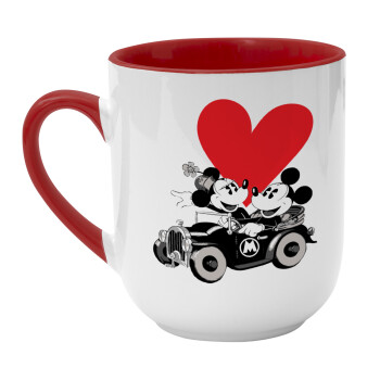 Mickey & Minnie love car, Κούπα κεραμική tapered 260ml