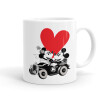 Mickey & Minnie love car, Κούπα, κεραμική, 330ml (1 τεμάχιο)