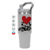 GREY color, 890ml (30oz) stainless Steel Tumbler with Handle