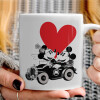   Mickey & Minnie love car