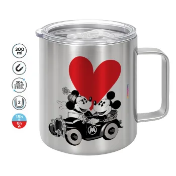 Mickey & Minnie love car, Κούπα Ανοξείδωτη διπλού τοιχώματος 300ml