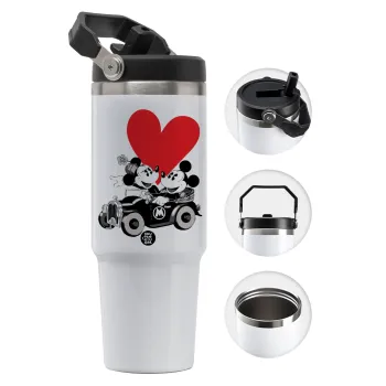 Mickey & Minnie love car, Θερμός Ανοξείδωτο 30oz με χερούλι