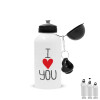 Metal water bottle, White, aluminum 500ml