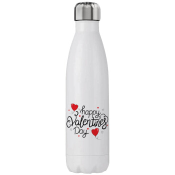 Happy Valentines Day!!!, Stainless steel, double-walled, 750ml
