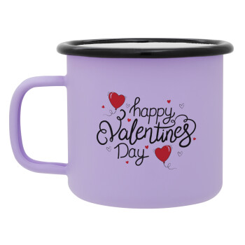 Happy Valentines Day!!!, Κούπα Μεταλλική εμαγιέ ΜΑΤ Light Pastel Purple 360ml