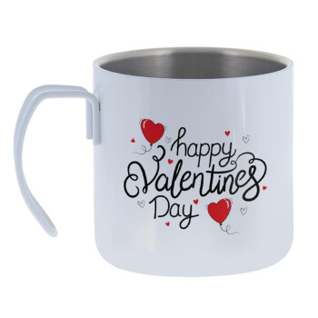 Happy Valentines Day!!!, Mug Stainless steel double wall 400ml