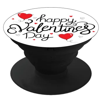 Happy Valentines Day!!!, Phone Holders Stand  Black Hand-held Mobile Phone Holder