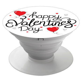 Happy Valentines Day!!!, Phone Holders Stand  White Hand-held Mobile Phone Holder