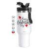 Mega Stainless steel Tumbler with lid, double wall 1,2L