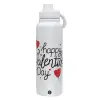 1L Stainless Steel Thermal Bottle with Phone Holder & Double Wall Insulation