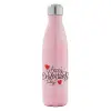Metal mug thermos Pink Iridiscent (Stainless steel), double wall, 500ml
