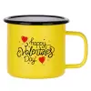Metallic enamel MATT Yellow cup 360ml