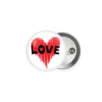 I Love You red heart, Κονκάρδα παραμάνα 5cm