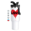Mega Stainless steel Tumbler with lid, double wall 1,2L