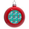Red Christmas tree ornament bauble 8cm