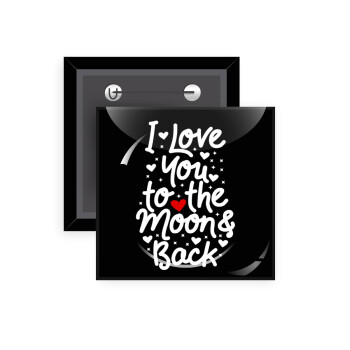 I love you to the moon and back with hearts, 