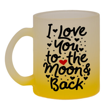 I love you to the moon and back with hearts, 