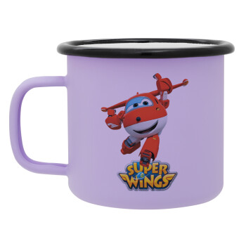Super Wings, Κούπα Μεταλλική εμαγιέ ΜΑΤ Light Pastel Purple 360ml