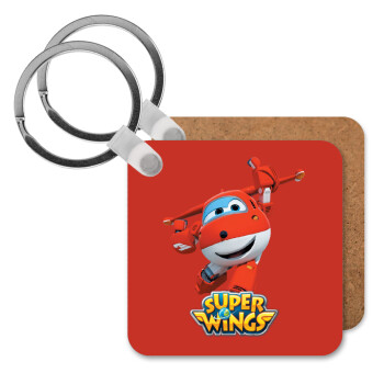 Super Wings, Μπρελόκ Ξύλινο τετράγωνο MDF